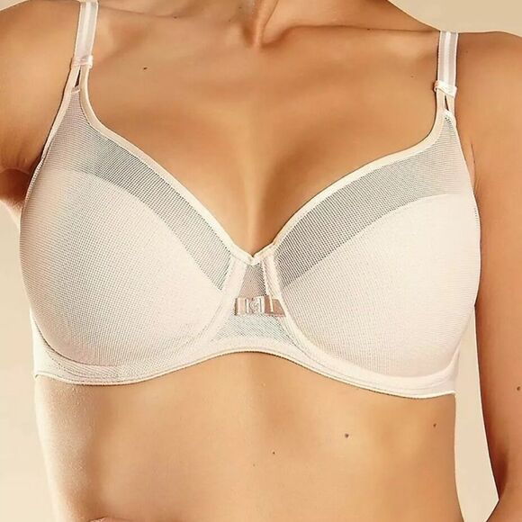 Chantelle 3 BRAS Aeire underwire 1296 Spacer Blue +Black 34 DDD 34 + 34 DD Black - Picture 1 of 16
